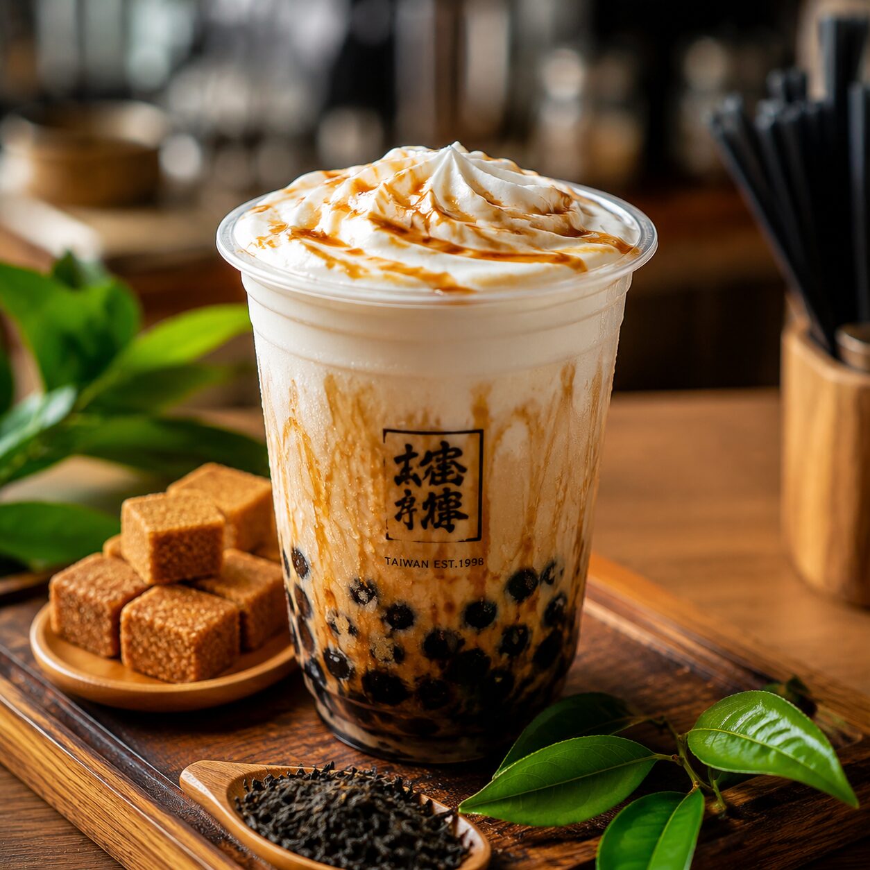 奶茶特写