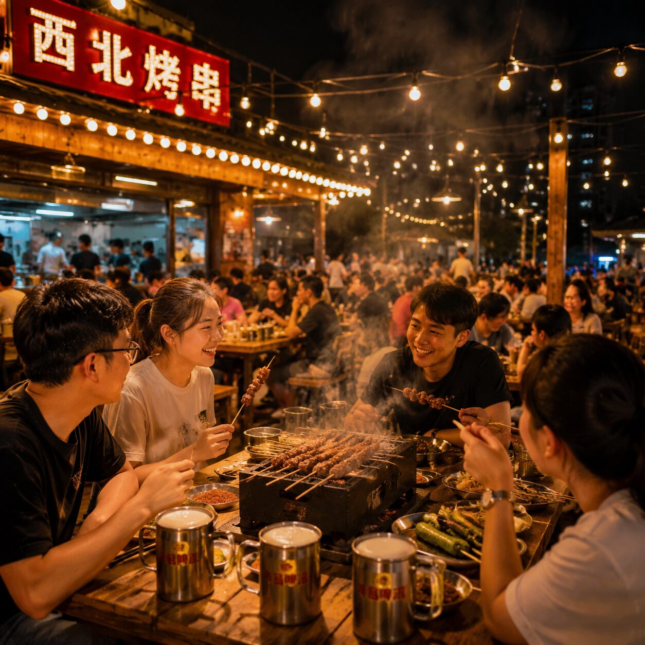 烧烤夜市